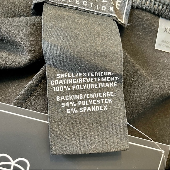 SOLD Bagatelle Faux Leather Leggings Women’s XS Full Length Black Vegan - Picture 12 of 15